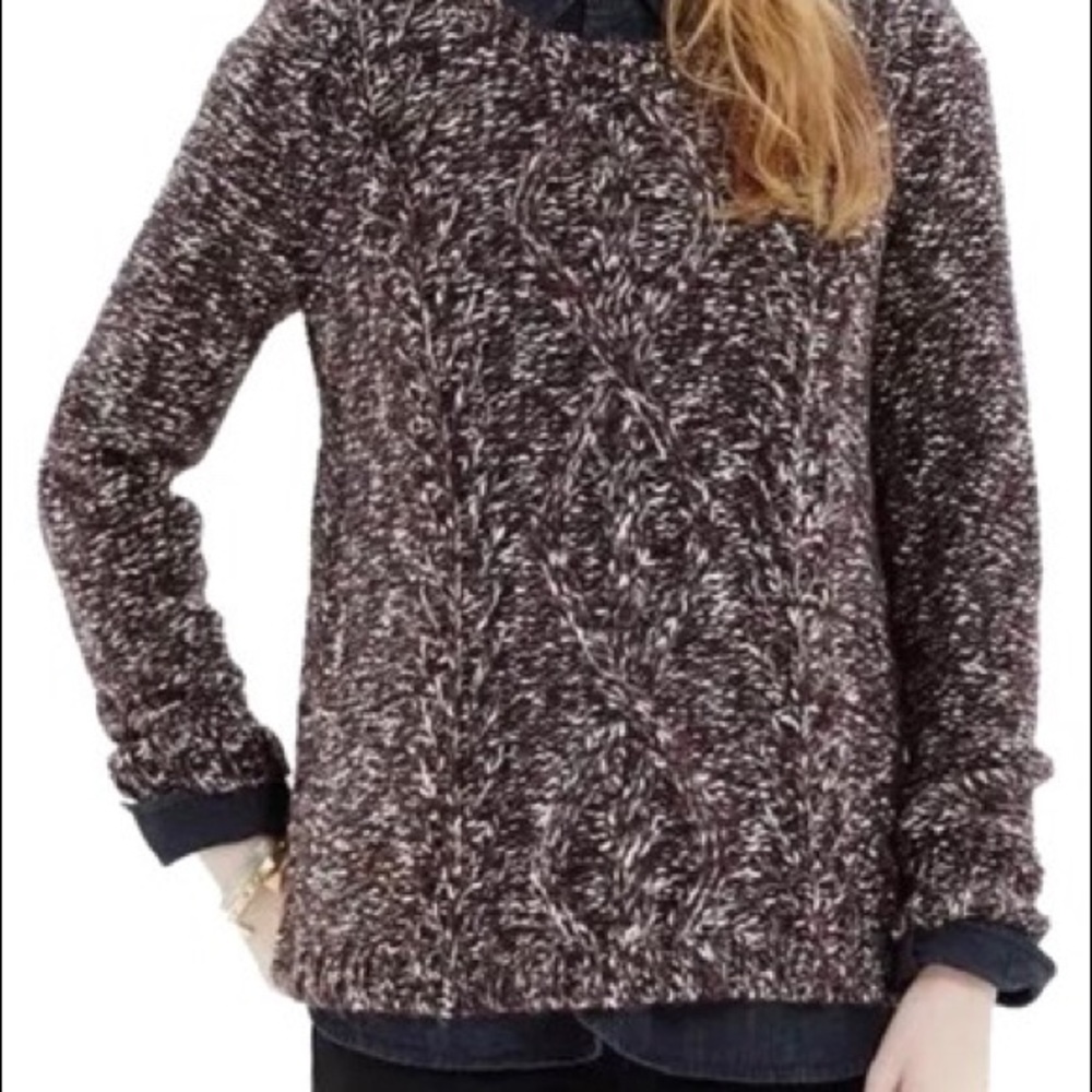 Madewell Cable Knit Split Side Sweater - image 3